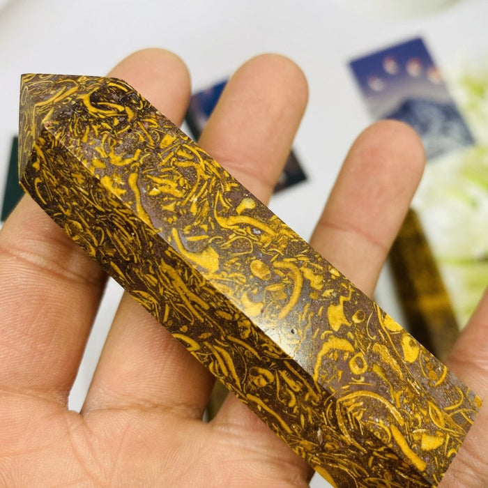Elephant Skin Jasper Point stone -Wholesale Crystals