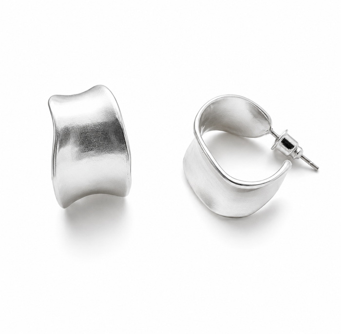 ELLARIA Thick Gold Hoop Earrings - ASH MOLLIE STUDIO