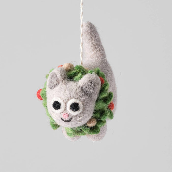 Ernest the Cat Felt Ornament