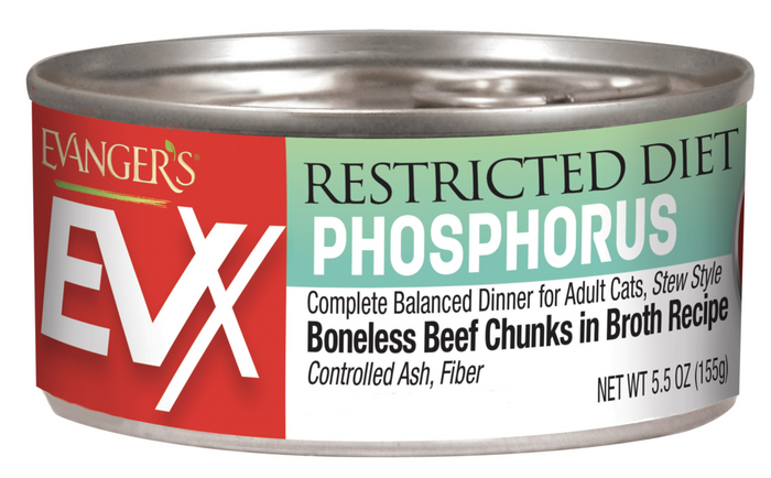 Evanger's EVX Restricted Diet Low Phosphorus Boneless Beef for Cats