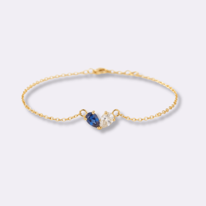 Ever heart Birthstone Bracelet - Ornaments Co - 18K Gold Plated