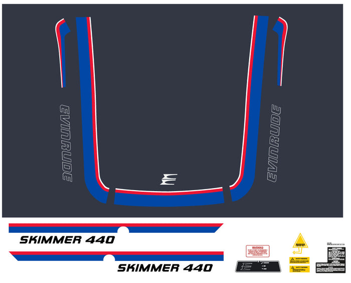 Evinrude 1975 Skimmer Decal Kit