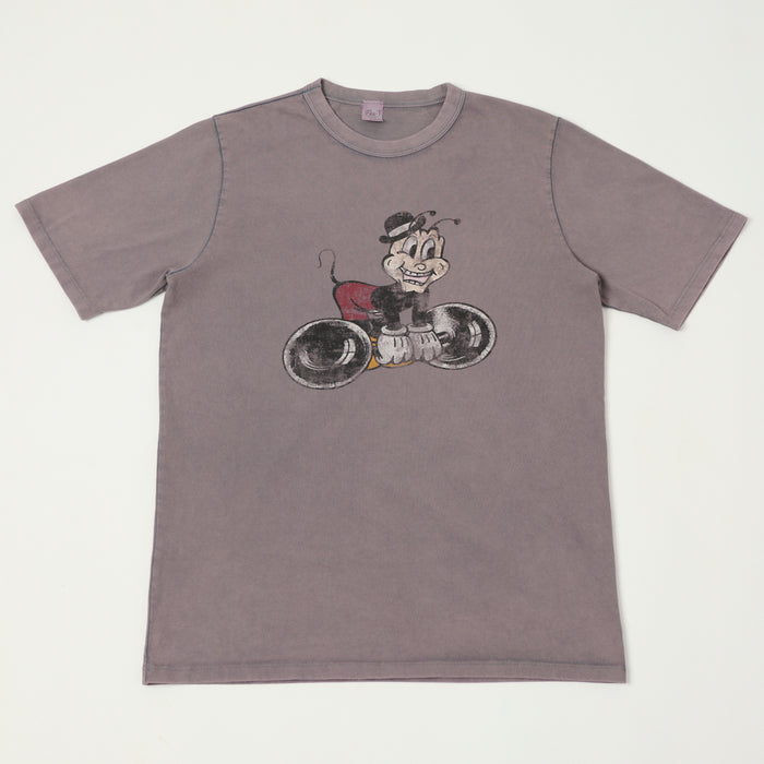 Flea-T 1950s 'Macho Mr. Flea' T-Shirt - Navy