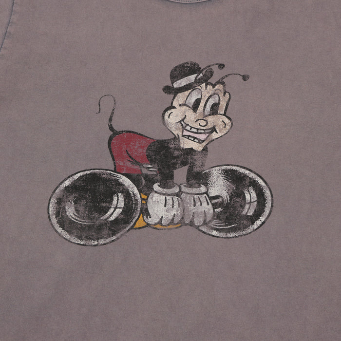 Flea-T 1950s 'Macho Mr. Flea' T-Shirt - Navy
