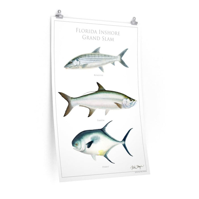 Florida Inshore Grand Slam Poster Printify