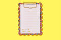 For Fun - Happy Confetti Mini Clipboard + Notepad