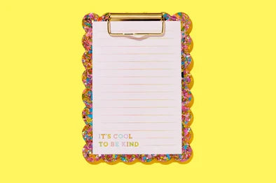 For Fun - Happy Confetti Mini Clipboard + Notepad