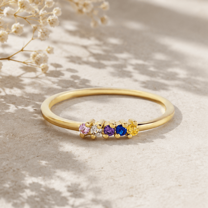 Forever Birthstone Ring - Ornaments Co - 18K Gold Plated