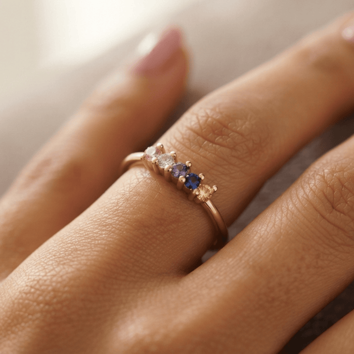 Forever Birthstone Ring - Ornaments Co - 18K Gold Plated