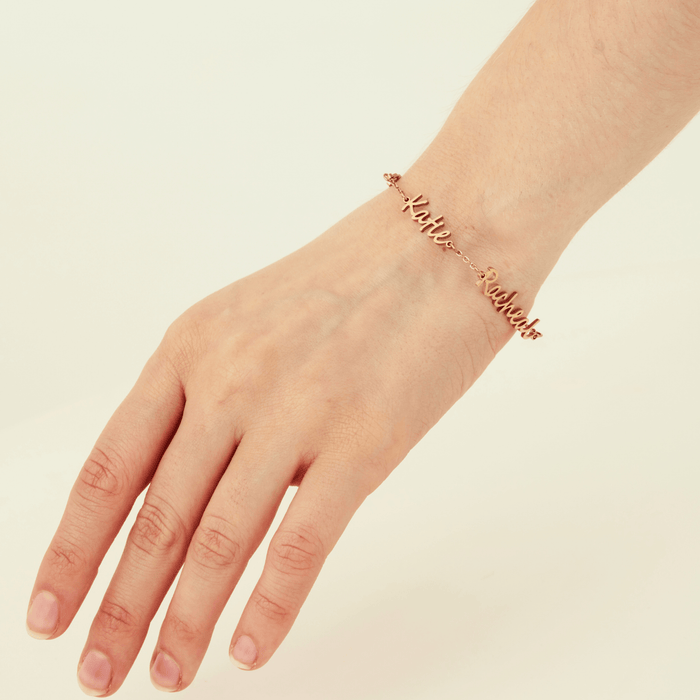 Forever Linked Name Bracelet For Women's - Ornaments Co - 18K Gold Plated