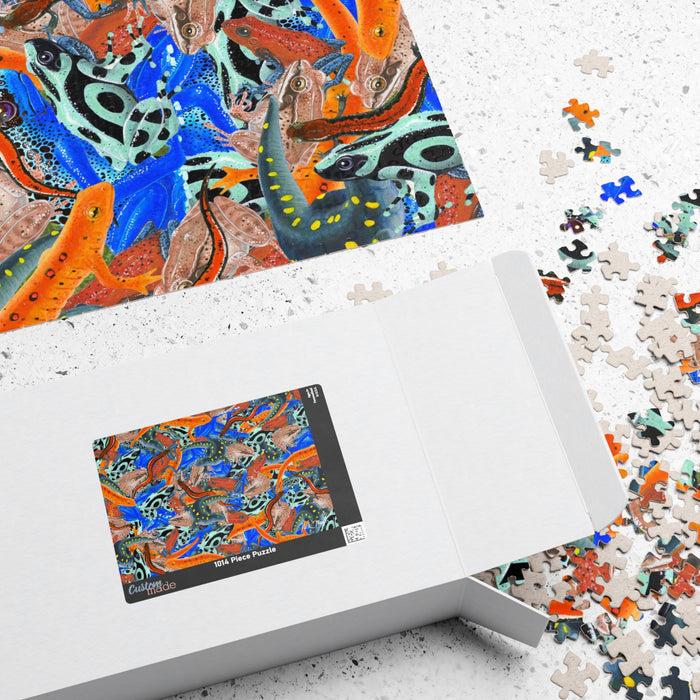 Frogs and Salamanders Puzzle (110, 252, 520, 1014-piece) Printify