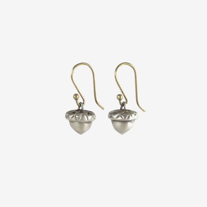 GABRIELLA KISS STERLING SILVER ACORN EARRINGS