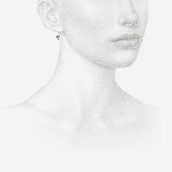 GABRIELLA KISS STERLING SILVER ACORN EARRINGS