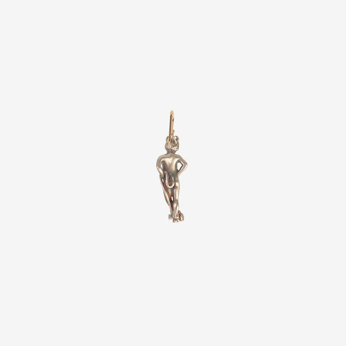GABRIELLA KISS STERLING SILVER SINGLE DEVIL EARRING