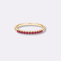 Gemora Birthstone Stacking Ring - Ornaments Co - 18K Gold Plated