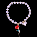 Gold Filled Oro Laminado Victorian Rose Zirconia Bracelet