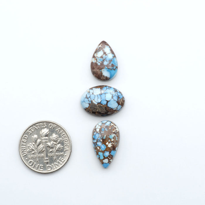 Discover the beauty of Natural Golden Hills Turquoise—prized for its icy blue tones, golden matrix, and exceptional quality. Ideal for artisan jewelry designs.