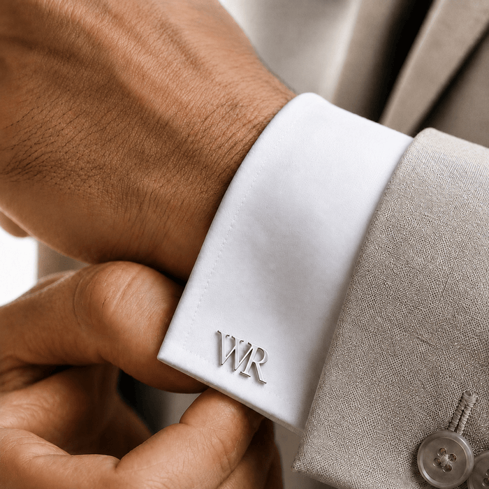 Groomsmen Custom Cufflinks Bundle (Set of 3 Pairs) - Ornaments Co - 18K Gold Plated