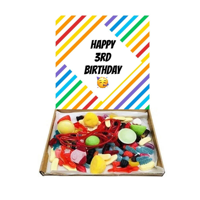 Happy Birthday Bright Gift Pick n Mix Sweets Milkybar Chocolate Hamper Present