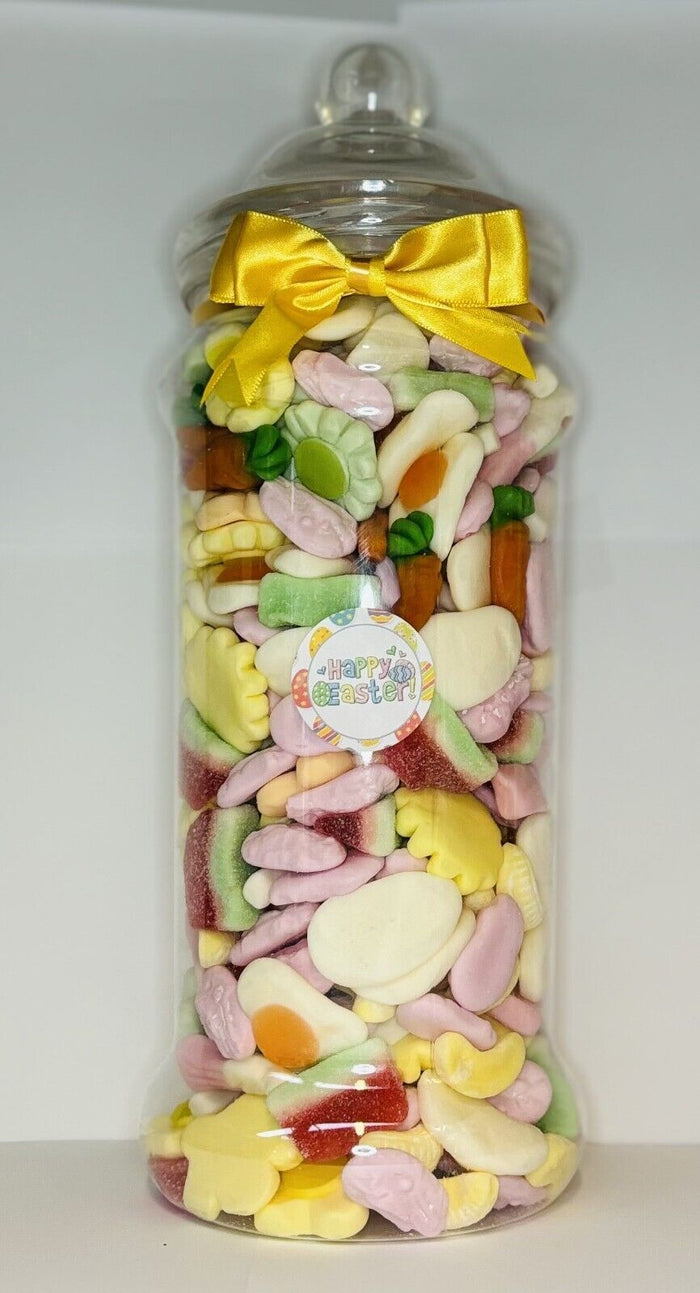 Happy Easter Filled Pick Mix Sweet Victorian Jar Gift Present