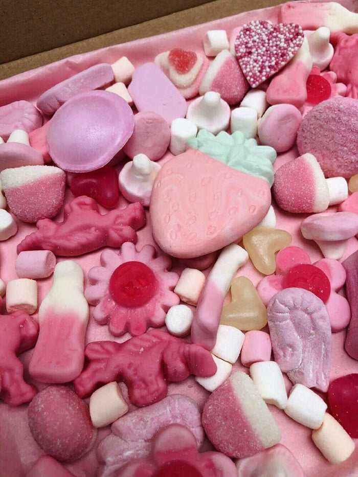 Happy Mother's Day Pink Gift Pick n Mix 300g Sweet Box Candy Hamper Present