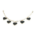Heart Bracelet with 5 charms