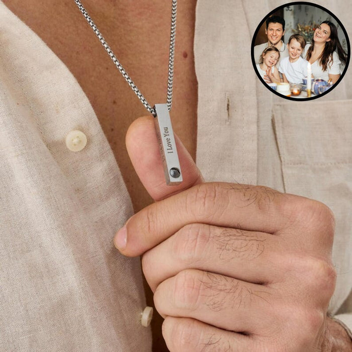 Iron Bar Projection Necklace - Ornaments Co - 18K Gold Plated