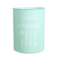 Juvale Utensil Holder - Cutlery Caddy Iron Cooking Utensil Holder for Kitchen Utensil Organizing and Storage, Green, 5.7 x 7.5 x 5.7 Inches