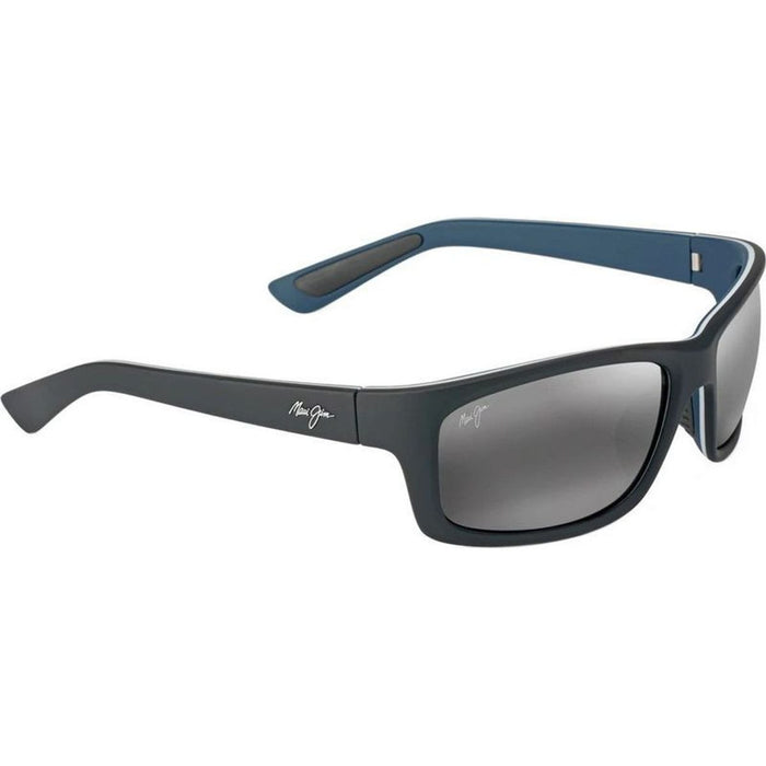 Kanaio Coast, Matte Black, White, Blue/Neutral Grey Glass Polarised Lenses