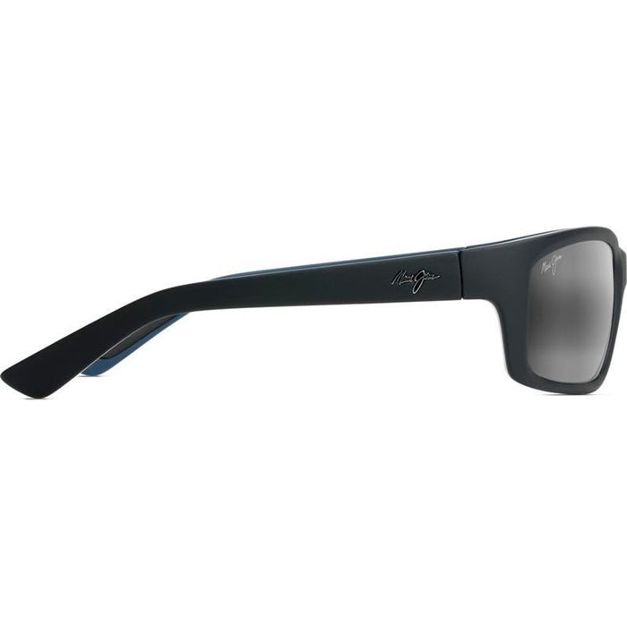 Kanaio Coast, Matte Black, White, Blue/Neutral Grey Glass Polarised Lenses