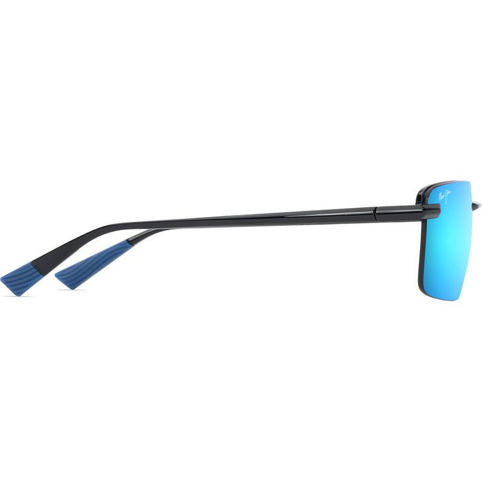 Laulima, Shiny Transparent Dark Grey/Blue Hawaii Polarised Lenses
