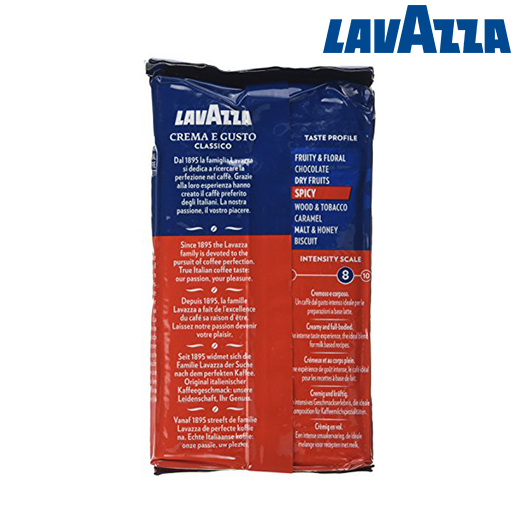 Lavazza Whole Bean Coffee- Espresso Classico 1kg, Italy