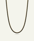 Link N Lock® men's black spinel tennis necklace