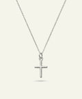 Link N Lock® men's silver classic cross pendant