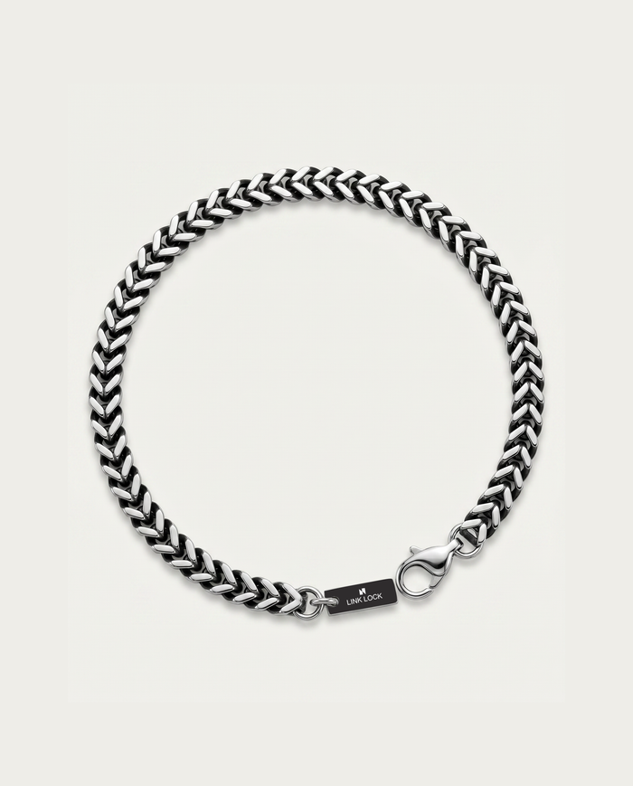 Link N Lock® men's Franco chain bracelet