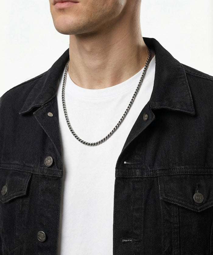 Link N Lock® men's stainless steel Franco chain