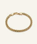 Link N Lock® men's stainless steel wheat chain bracelet