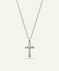 Link N Lock® men's silver cross pendant