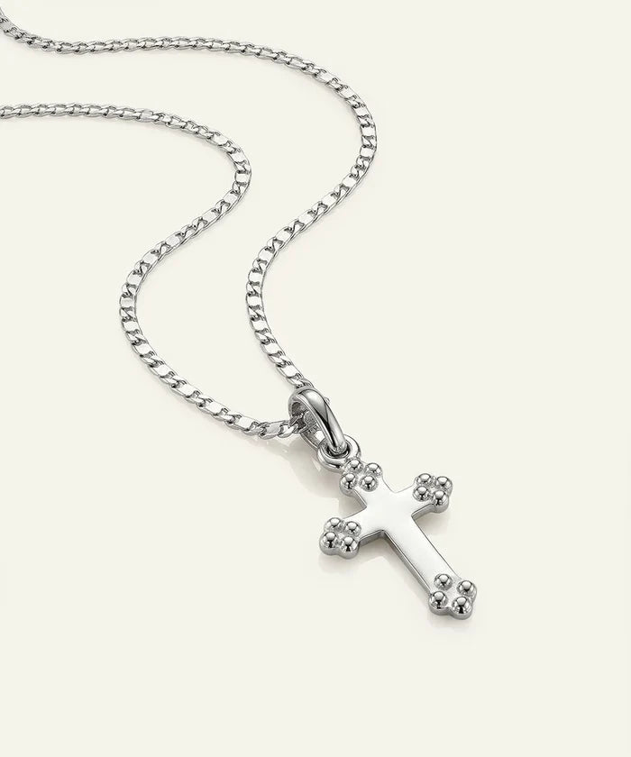 Link N Lock® men's cross pendant with lobster clasp
