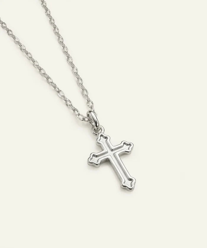 Link N Lock® men's silver cross pendant