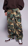 Liquor N Poker Baggy Cargos in Camo