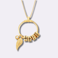 Lisa Bond Ring Necklace With Birthstone - Ornaments Co - 18K Gold Plated