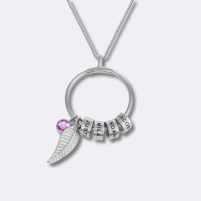 Lisa Bond Ring Necklace With Birthstone - Ornaments Co - 18K Gold Plated
