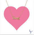 Love Script Nameplate Necklace