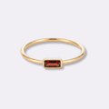 Luxe Square Stone Ring - Ornaments Co - 18K Gold Plated