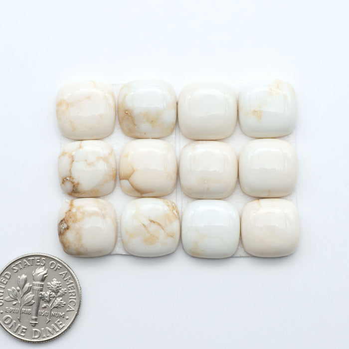 Magnesite Cabochons are a must-have for jewelry makers. These stones feature a unique blend of white and brown making them perfect for a variety of designs.