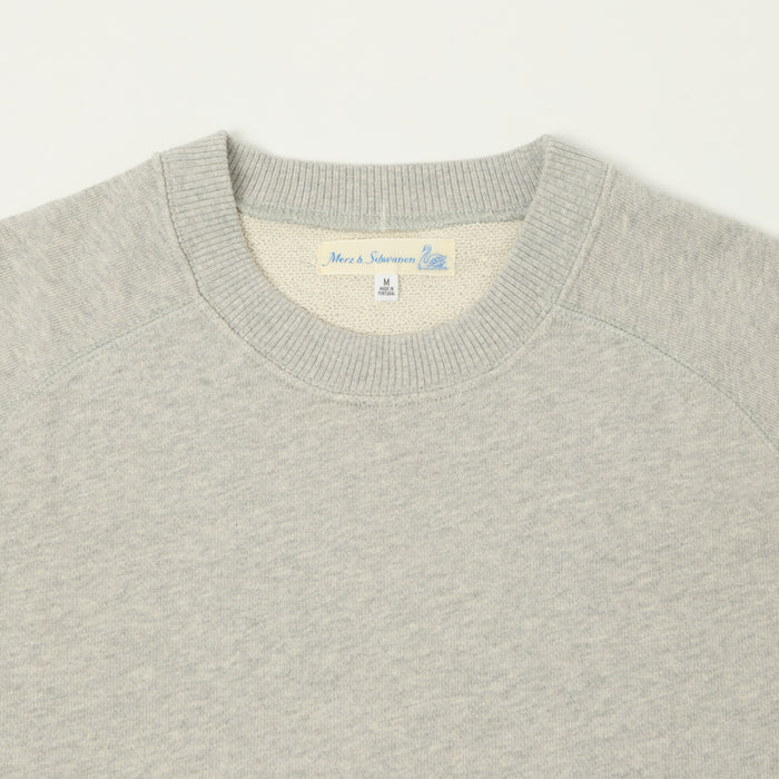 Merz b. Schwanen Raglan Sweatshirt - Grey Melange