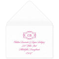 Monogram Reply Card Envelope