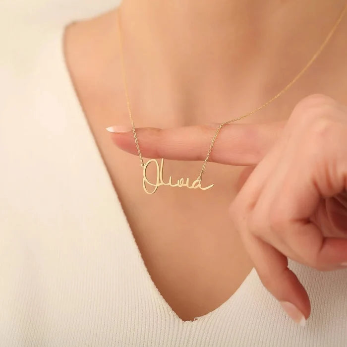 Mystic Grace Name Necklace - Ornaments Co - Silver Plating