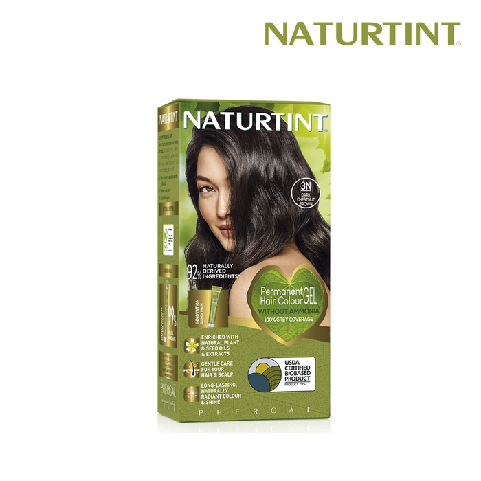 Naturtint Hair Color 3N Pack of 3 - FREE Naturtint Hair Food Quinoa 30ml Expiration: Feb 2031
